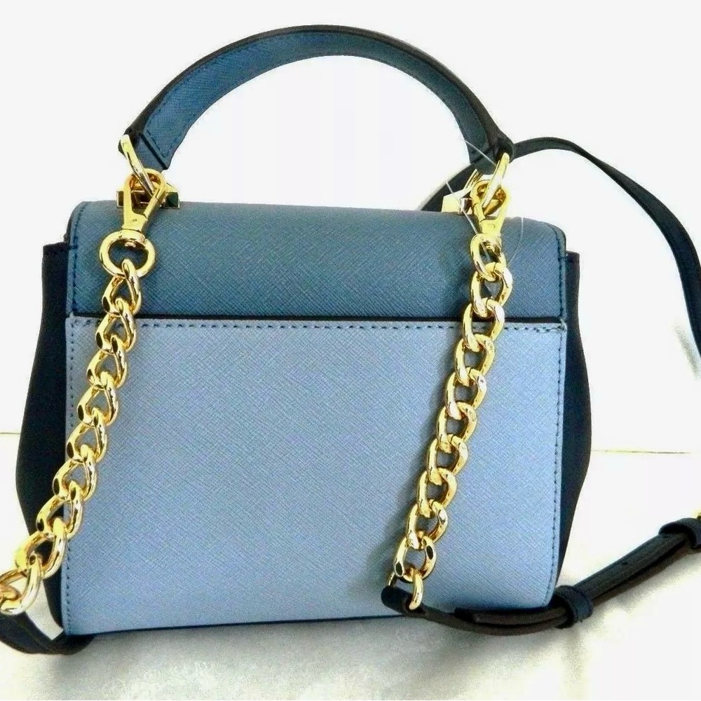 Michael Kors Blue Karla Crossbody - Picture 6 of 15